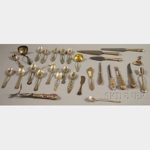 Group of Sterling Silver and Sterling-Handled Flatware Items