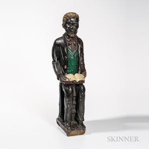 Carved Wood Figure of a Black Minister