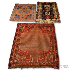 Two Southwest Persian Rugs and a Kuba Rug