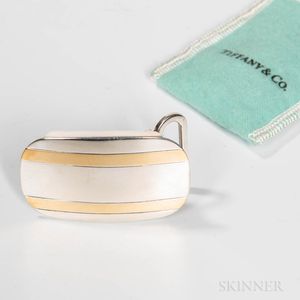 Tiffany & Co. Gold-banded Sterling Silver Belt Buckle