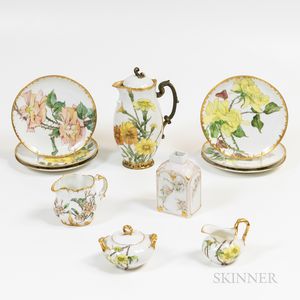 Group of Hand-painted Porcelain Tableware