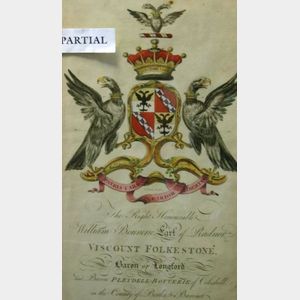 Set of Six Framed British Hand-colored Heraldic Prints