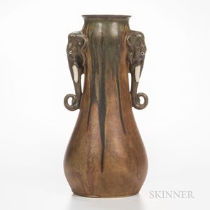 Denbac Pottery Elephant Head Vase
