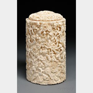 Ivory Container with Cover
