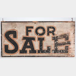 Painted "FOR SALE" Sign