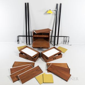 George Nelson (1908-1986) for Herman Miller Comprehensive Storage System (CSS) Wall Furniture