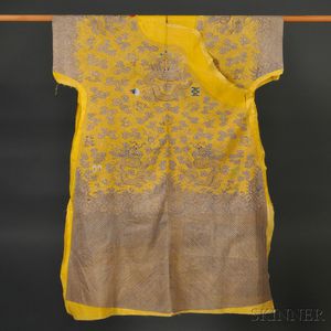 Uncut Yellow Kesi Dragon Robe