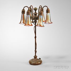 Tiffany Studios Six-light Lily Lamp
