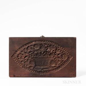 Carved Mahogany Cookie Board