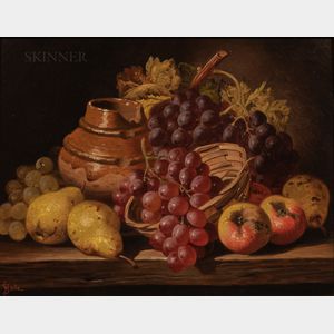 Charles Thomas Bale (British, 1849-1925) Still Life with Fruit