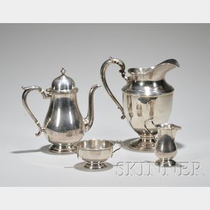 Watson Company Queen Anne-style Three-piece Sterling Silver Coffee Set