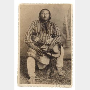 Framed Photograph of Kiowa Chief "Big Tree,"