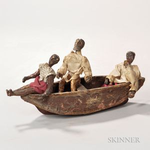 Boat with Three Men