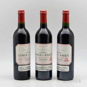Chateau Lynch Bages 1990, 3 bottles