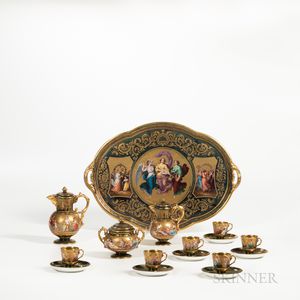 Royal Vienna Porcelain Service with Tray