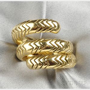 18kt Gold "Spiga" Ring, Bulgari