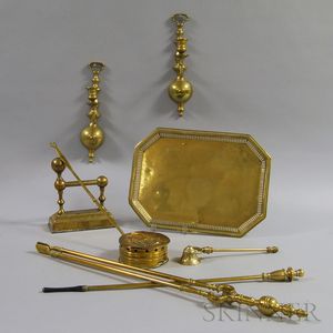 Eight Brass Items