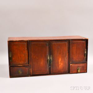 Japanese Hardwood Table-top Cabinet