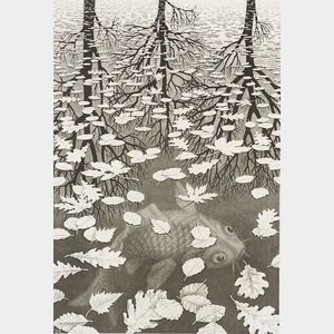 Maurits Cornelius Escher (Dutch, 1898-1972) Three Worlds