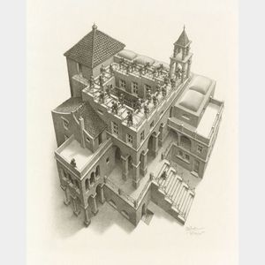 Maurits Cornelius Escher (Dutch, 1898-1972) Ascending and Descending
