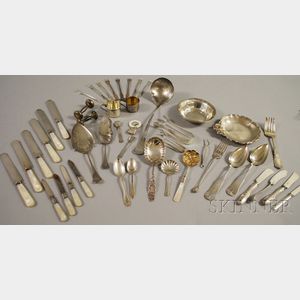 Group of Assorted Silver and Silver-plated Flatware