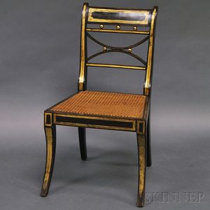 Regency Faux Bois Side Chair