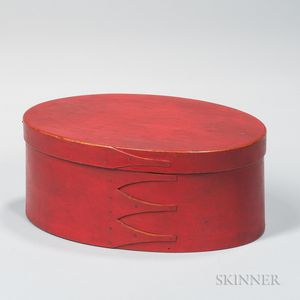 Red-painted Shaker Box