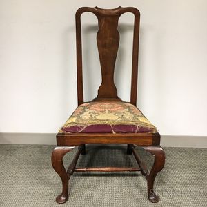Queen Anne-style Maple Side Chair