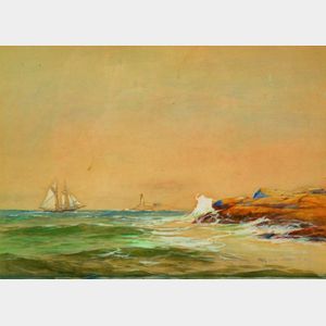 Warren W. Sheppard (American, 1858-1937) Seascape