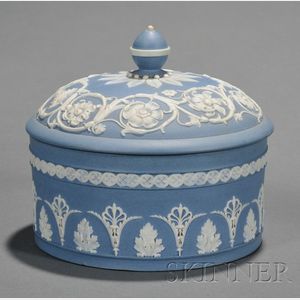 Wedgwood Solid Blue Jasper Dish and Cover