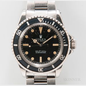 Rolex Submariner Stainless Steel Reference 5513 "Feet First" Wristwatch