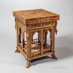 Syrian Inlaid Games Table