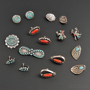 Group of Southwest Silver and Stone Jewelry