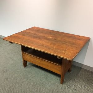 Country Pine Hutch Table