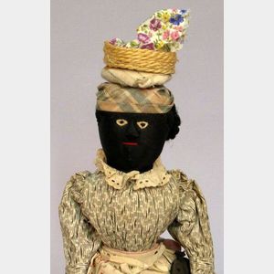 Hand-Crafted Cloth Black Doll