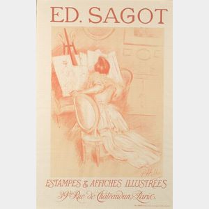 After Paul César Helleu (French, 1859-1927) Ed. Sagot, Estampes & Affiches Illustrees