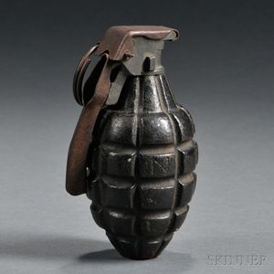 Inert U.S. Mark I Fragmentation Grenade