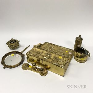 Twelve Assorted English Brass Items