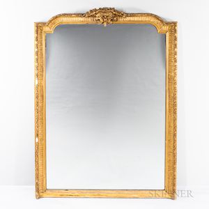 Large Louis XVI-style Gilt Pier Mirror
