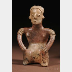 Colima Painted Pottery Figure