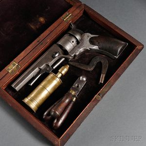 Cased Paterson Number Two, Fifth Model Ehlers Pocket Revolver