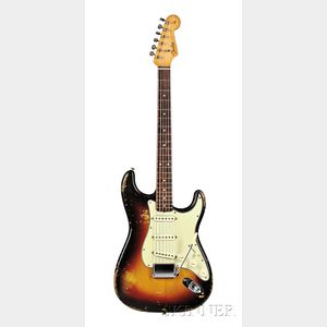 American Electric Guitar, Fender Musical Instruments, Fullerton, 1963, Model Stratocaster