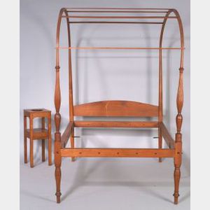 Federal Cherry Canopy Bed and Chamber Stand
