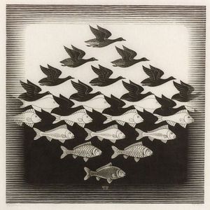 Maurits Cornelius Escher (Dutch, 1898-1972) Sky and Water I