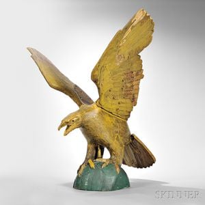 Carved and Painted Eagle