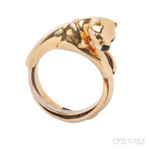 18kt Gold Panther Ring, Cartier