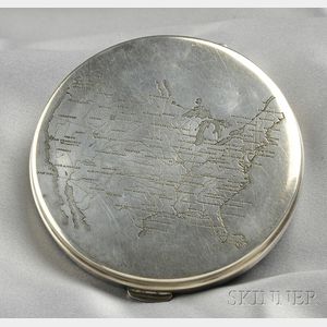 Sterling Silver Compact, Cartier