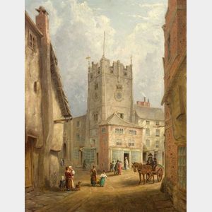 William Rickerby Miller (British, 1818-1893) Town Square