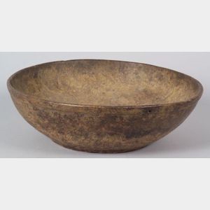 Large Carved Burl Bowl