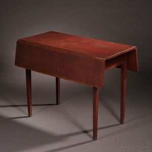 Shaker Red-painted Cherry Drop-leaf Table